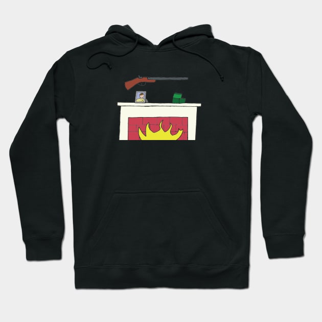 Chekhov's Gun Hoodie by Kicks And Giggles Entertainment